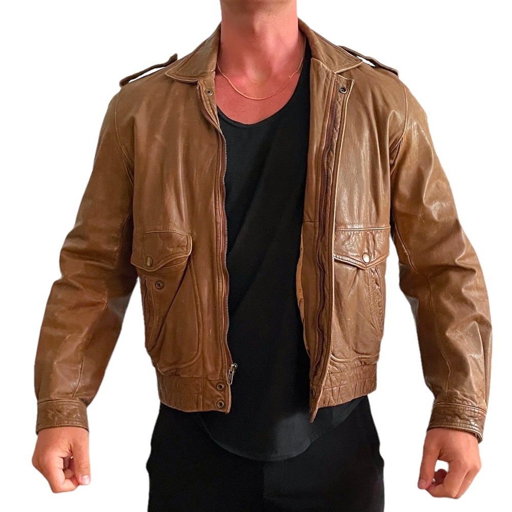 Light Brown Leather Jacket - image 4